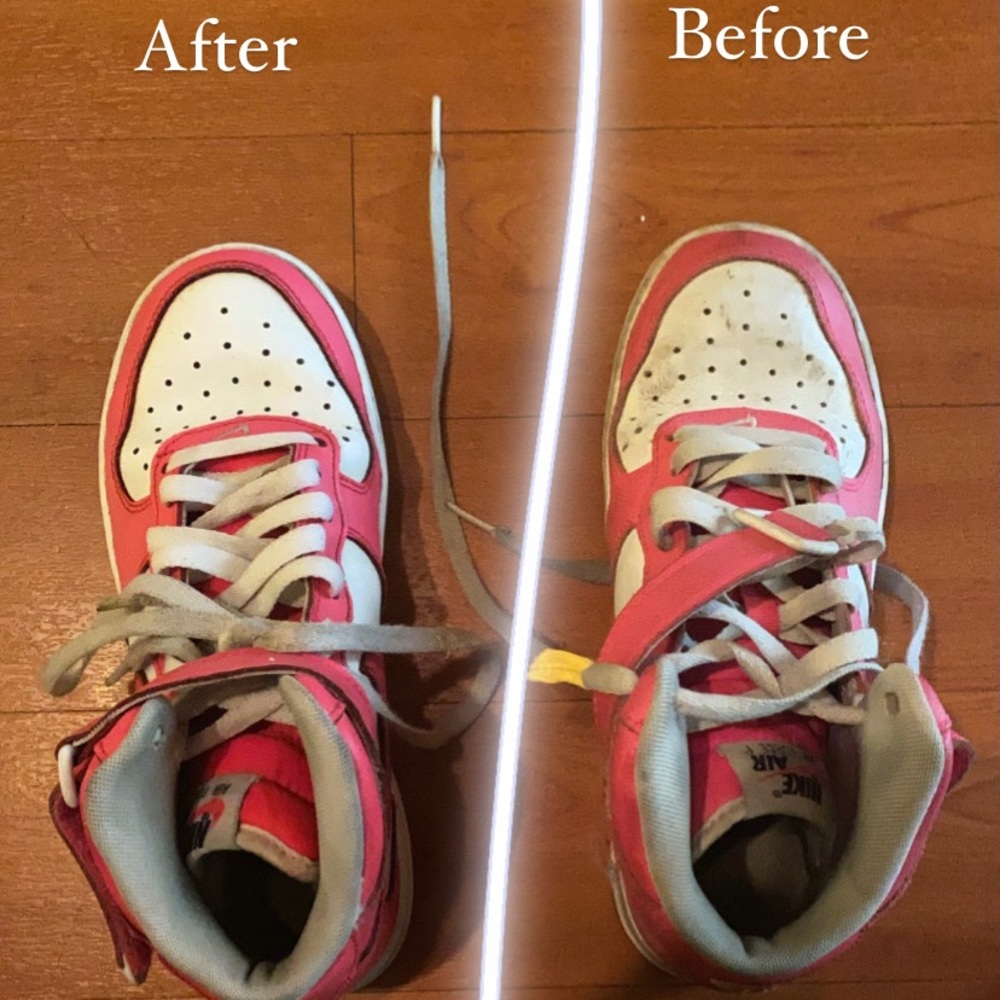 WELL USED Pink Nike Air Force 1s High Tops